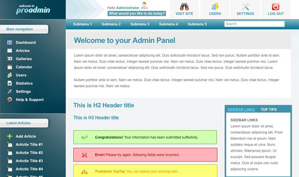 Admin Theme