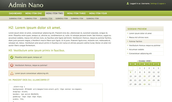 Admin Theme