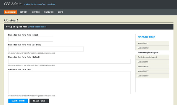 Admin Theme