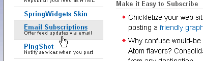 Email Subscriptions