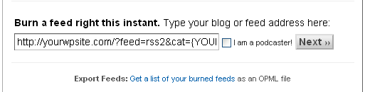 FeedBurner form