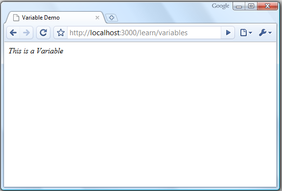 variables