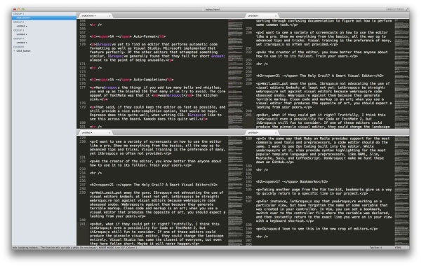 Split-Screen Editing