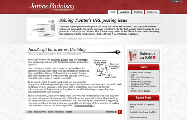 home website
