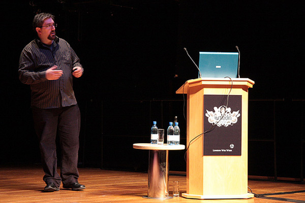 Jonathan speaking at a seminar