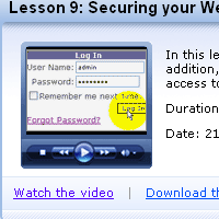 <br /> Securing your Web Site with Membership and Login Controls