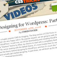 Designing for WordPress: Part 1