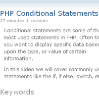 <br /> PHP Conditional Statements