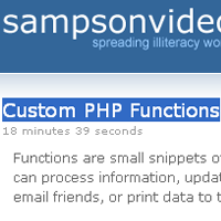 <br /> Custom PHP Functions