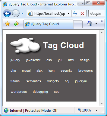 tag cloud