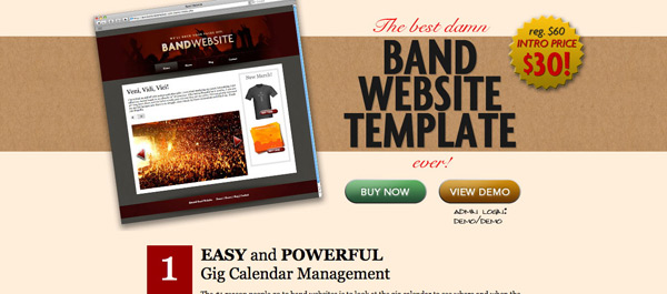 Band Websie Template