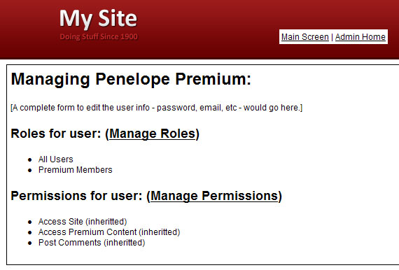 User Detail