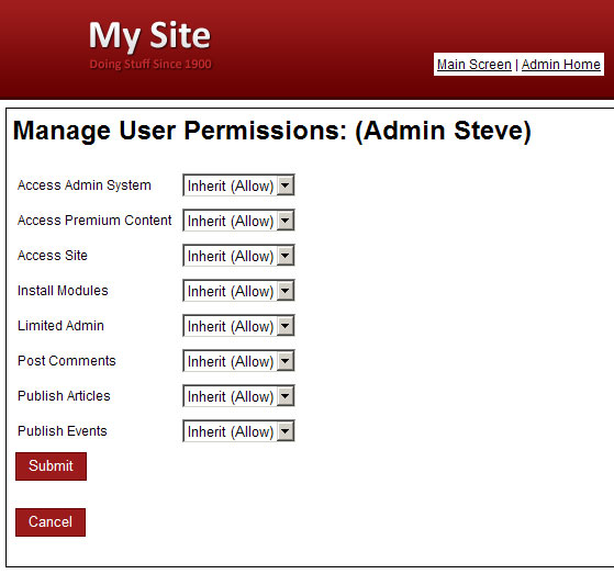 User Permissions