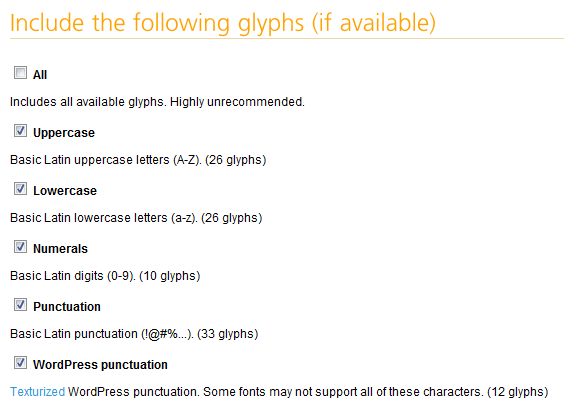 Glyphs