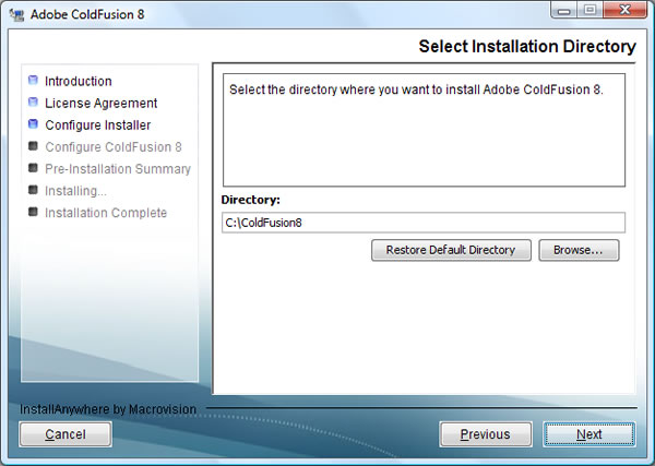 Adobe ColdFusion 8 Splash Screen