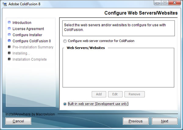 Adobe ColdFusion 8 Splash Screen
