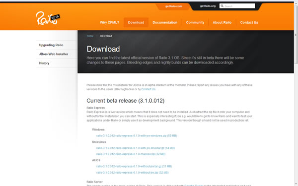 Download Railo Express