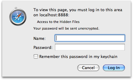Login Dialog