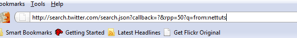 Twitter API URL