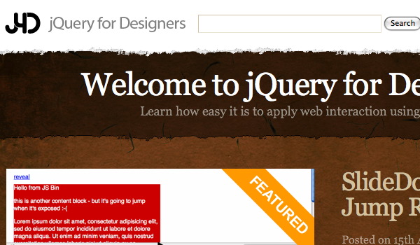 jqueryfordesigners Screenshot