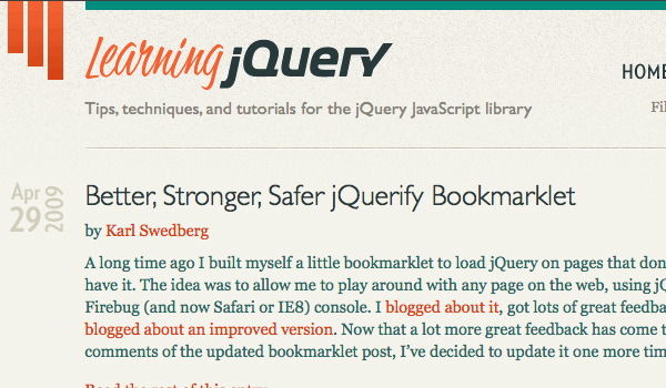 LearningjQuery Screenshot