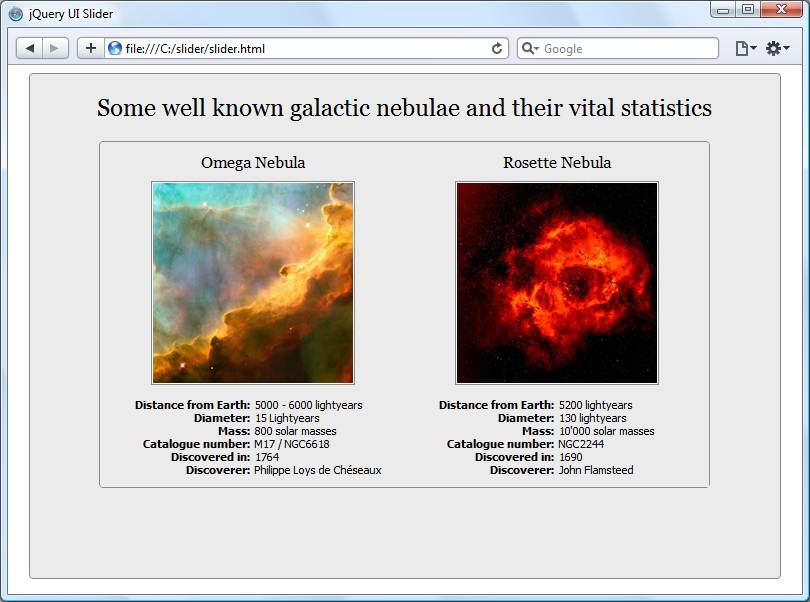 Our page, so far