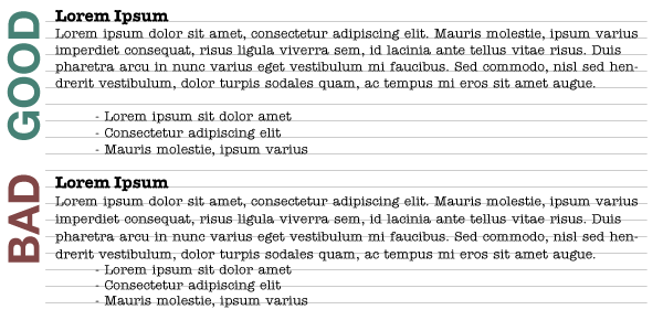 Vertical Rhythm Example