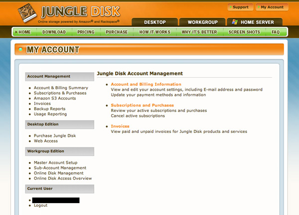 Jungle Disk Online