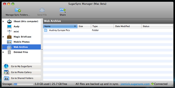 SugarSync Files