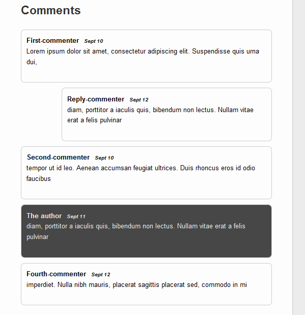 comments