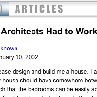 If Architects Had to Work Like Web Designers
