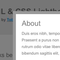 How to Create a Valid Non-Javascript Lightbox