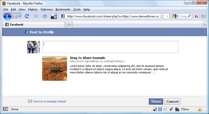 Facebook Example