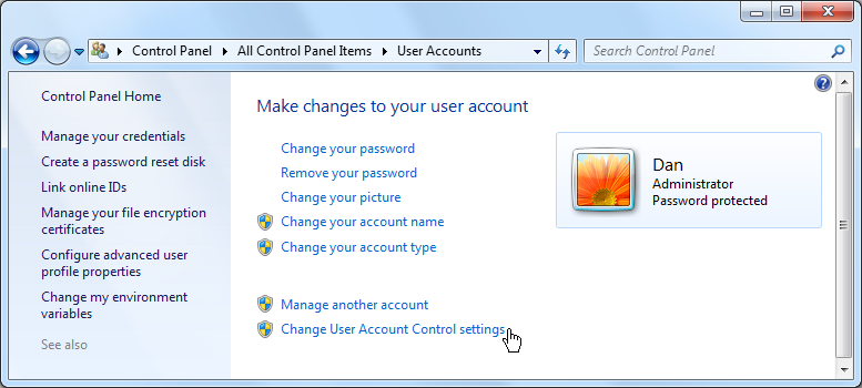 User Accounts