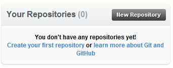 New Repository Button