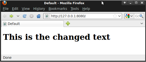 Header text changed