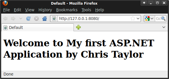 Application settings in use