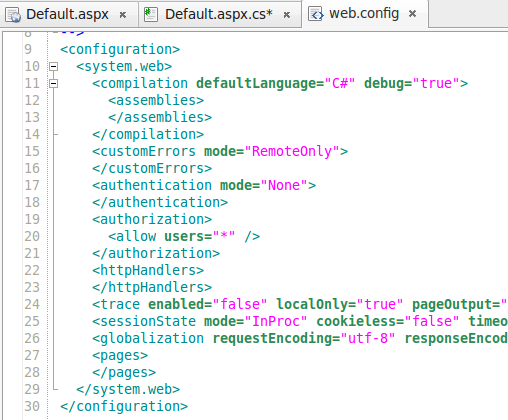 Web.config file