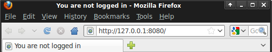 Not logged in