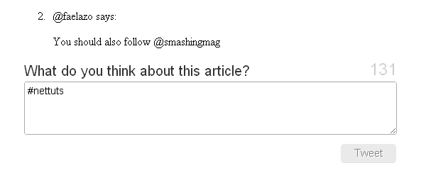custom tweetBox result