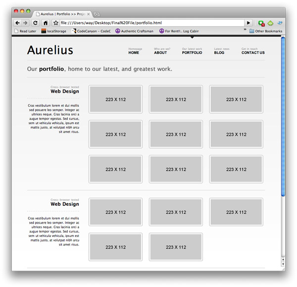 Portfolio Page
