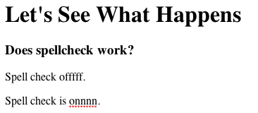 Spell Check