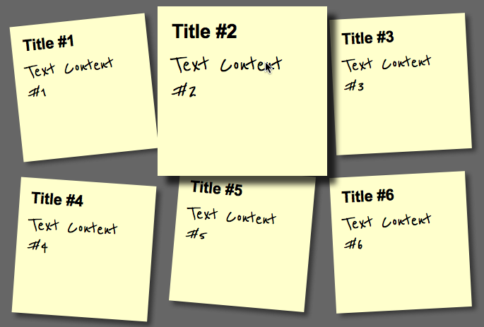 Step4: Zooming the current sticky note