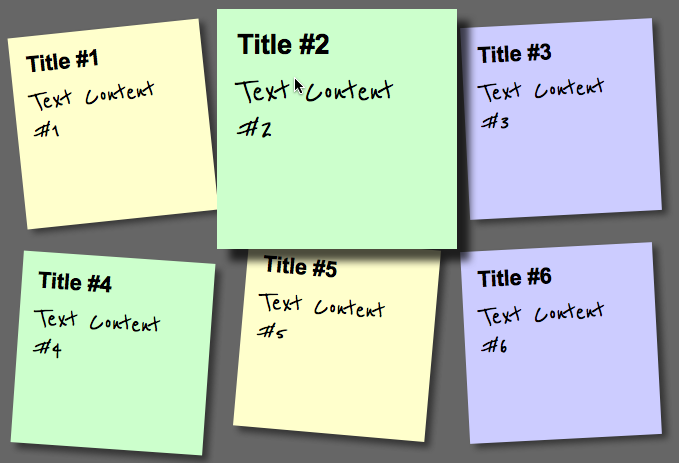 CSS create a postit note  the web thought