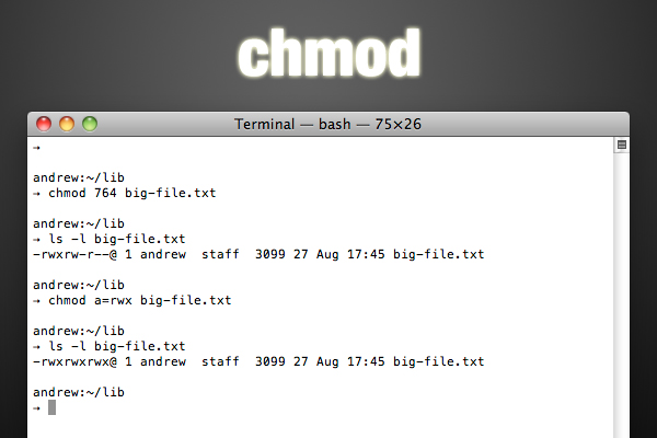 Mac Command Line Chmod