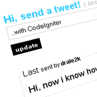 How to Update your Twitter Status with CodeIgniter