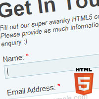 Build a Neat HTML5 Powered Contact Form